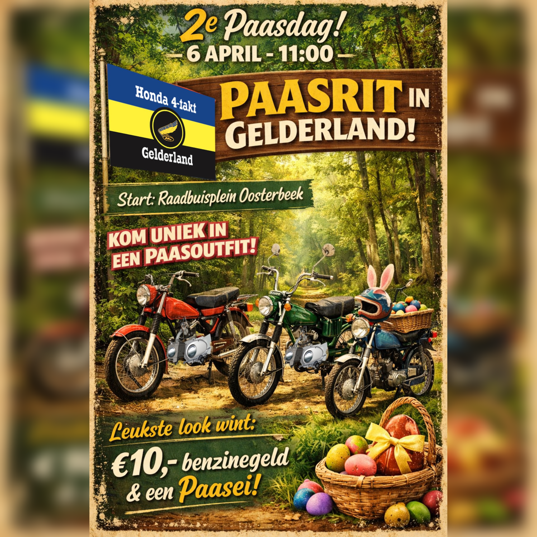 Paasrit Gelderland – 2e paasdag 6 april om 11:00